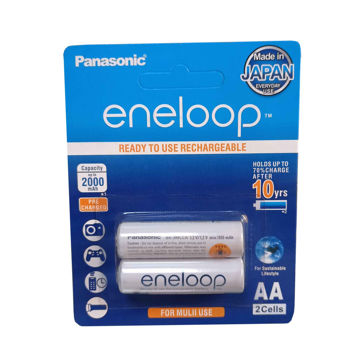 باتری قلمی قابل شارژ پاناسونیک مدل Eneloop  بسته 2 عددی -کپی