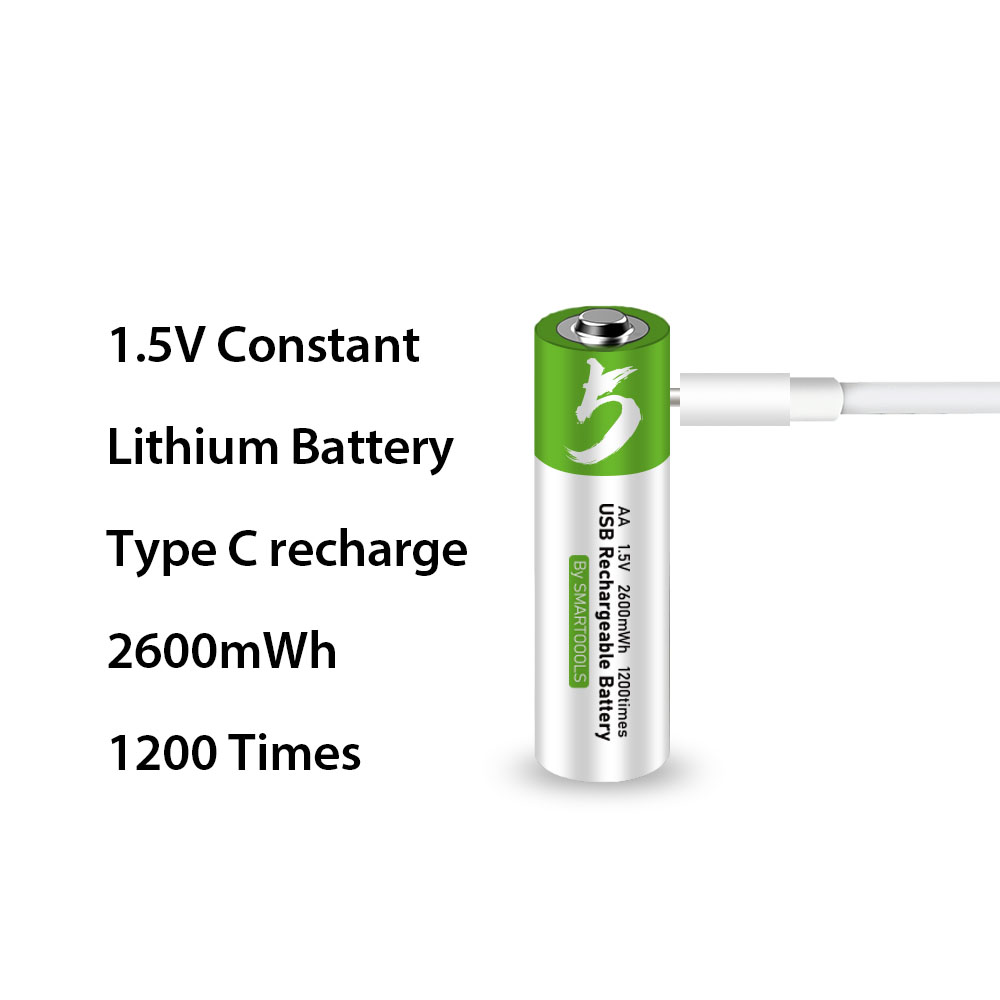 باتری قابل‌ شارژ قلمی smartoools مدل USB-C