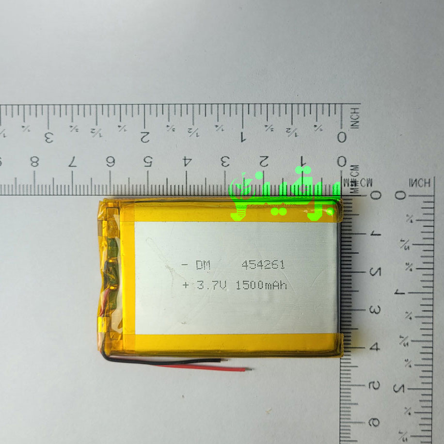 باتری لیتیوم پلیمر 3.7 ولت 1500 میلی آمپر 454261