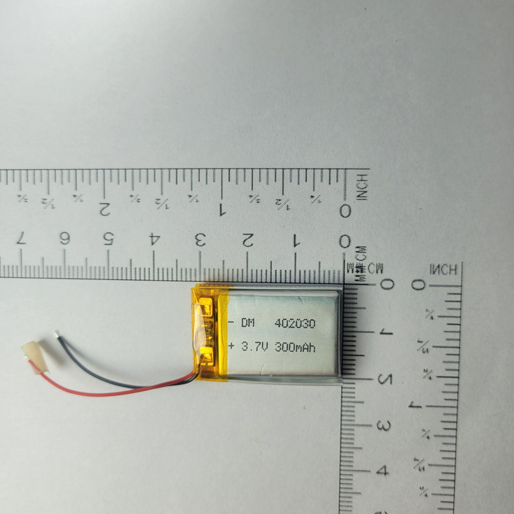 باتری لیتیوم پلیمر 3.7 ولت 300 میلی آمپر 402030