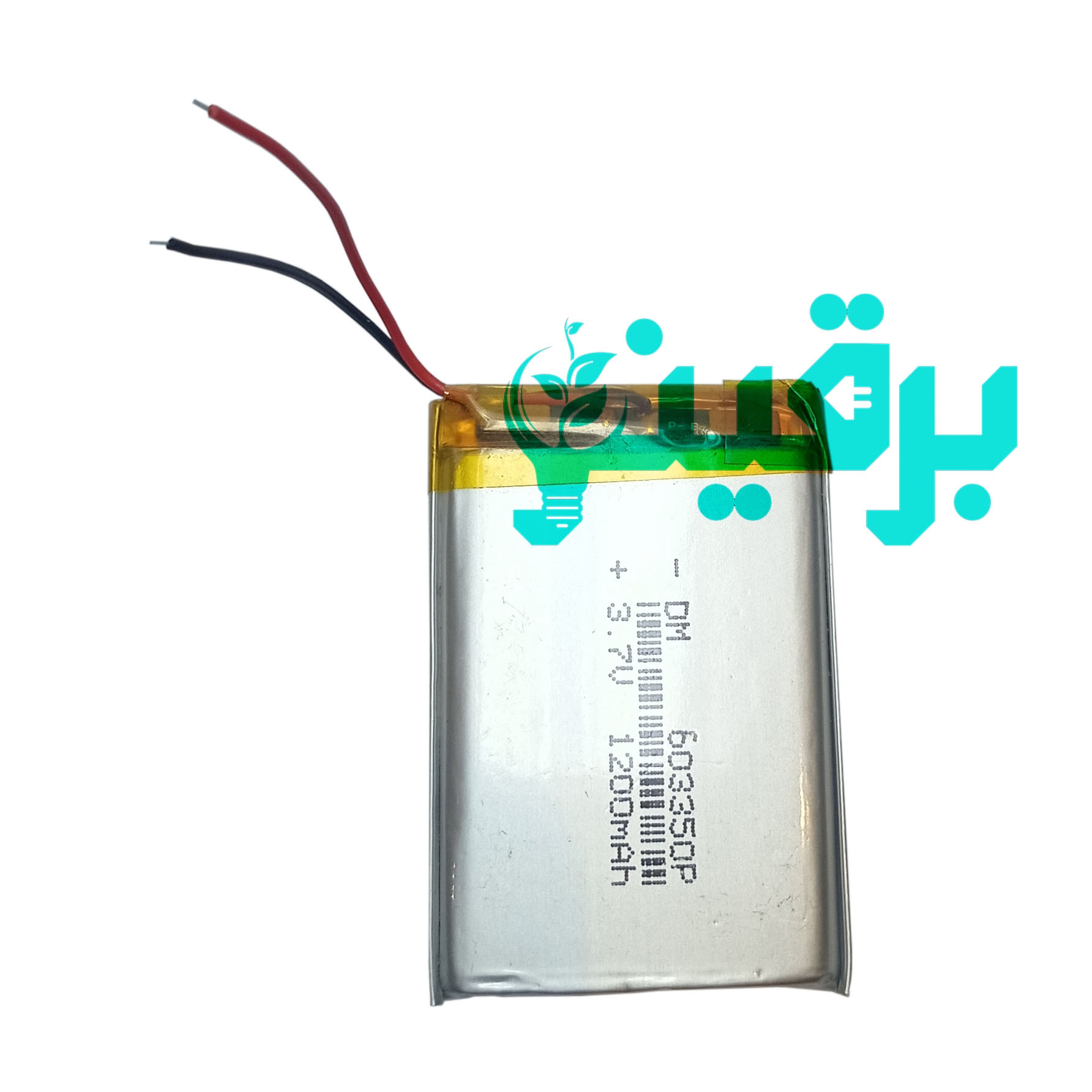 باتری لیتیوم پلیمر 3.7 ولت 1200 میلی آمپر 603350