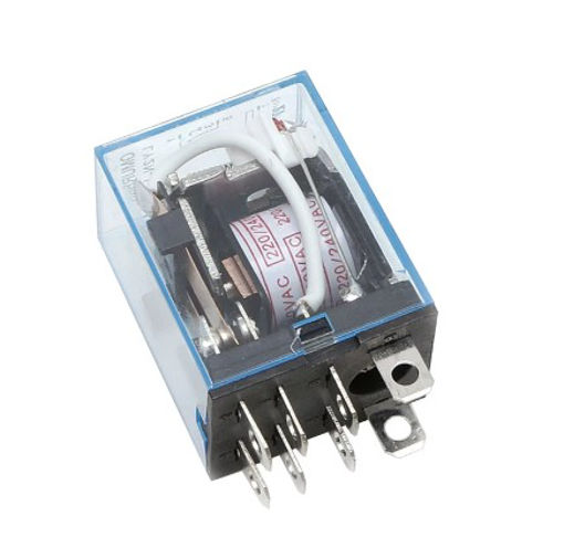 رله 8 پایه معکوس مدل LY2N طرح امرون 220VAC