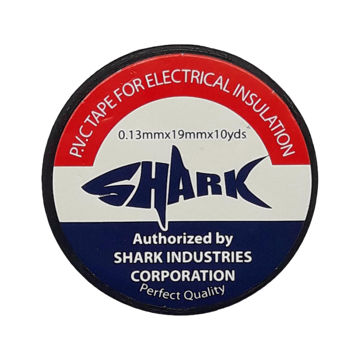 نوار چسب برق شارک مشکی (shark) 15 میل ۸ یارد