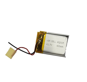 باتری لیتیوم پلیمر 3.7 ولت 400 میلی آمپر 602025