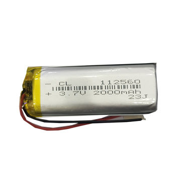 باتری لیتیوم پلیمر 3.7 ولت 2000 میلی آمپر 112560
