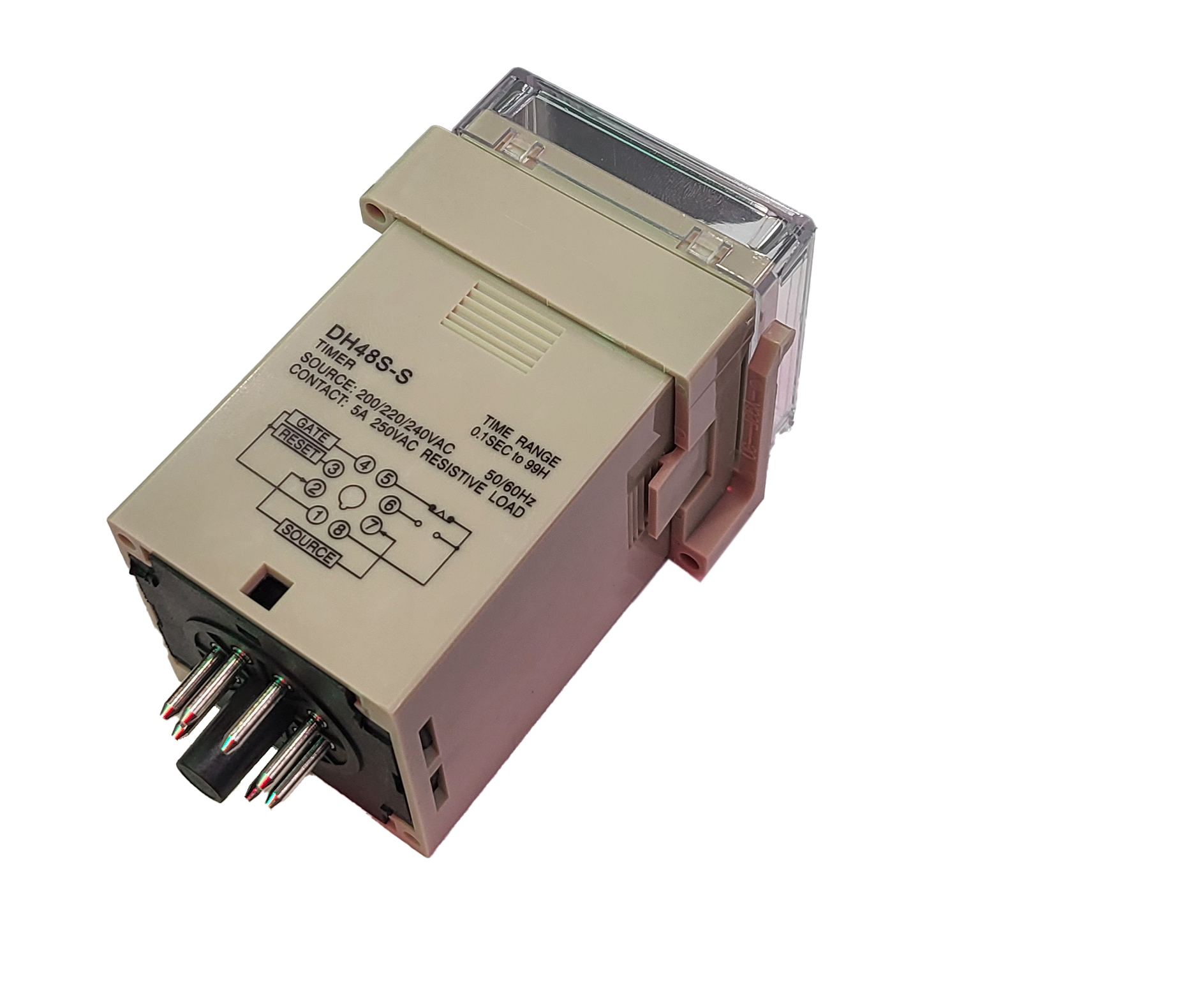 تایمر دو زمانه 8 پایه دیجیتال طرح امرون مدل DH48S-S