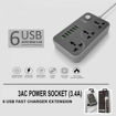 چند راهی برق 3 خانه usb خور بلکینگ