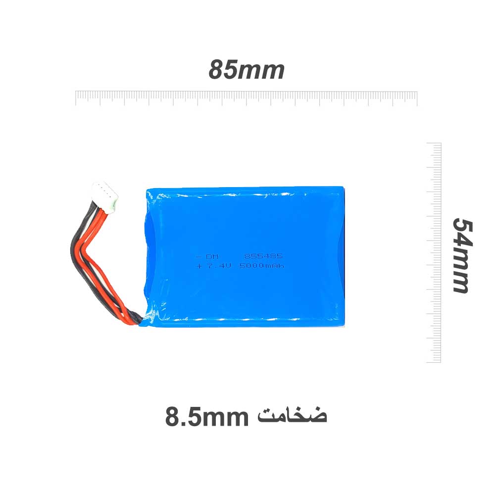 باتری فایندری 7.4 ولت 5000 میلی آمپر 855485