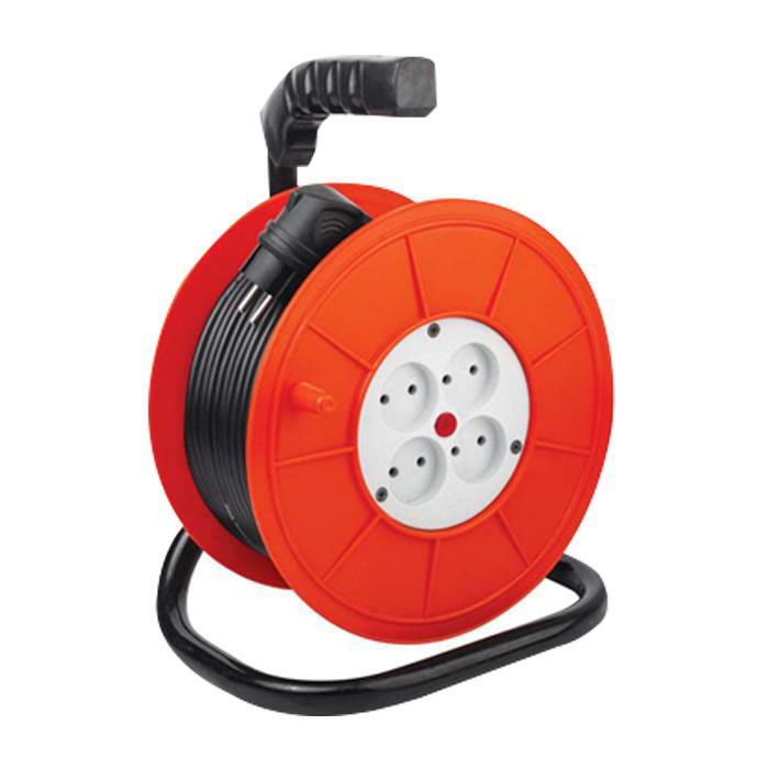 سیار قرقره ای پایه دار کوچک بدون ارت 4 خانه پارسا - کد S210