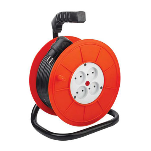 سیار قرقره ای پایه دار کوچک بدون ارت 4 خانه پارسا - کد S210