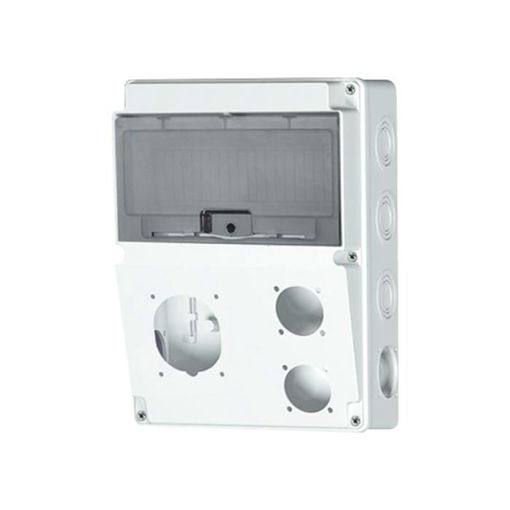 جعبه توزیع پانچ 1 عدد سوکت 16 آمپر 4 عدد پریز تابلویی پارسا کد 164-30005