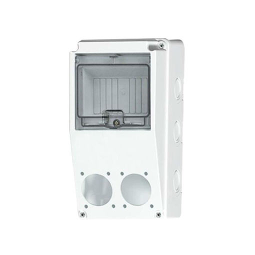 جعبه توزیع پانچ 2 عدد پریز تابلویی روی درب پارسا کد 001-24005