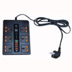 چند راهی برق 6 خانه usb خور تایمر و محافظ دار بلکینگ