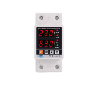 محافظ ولتاژ جریان دیجیتال تکفاز 63 آمپر JBH مدل CVP-S 63A
