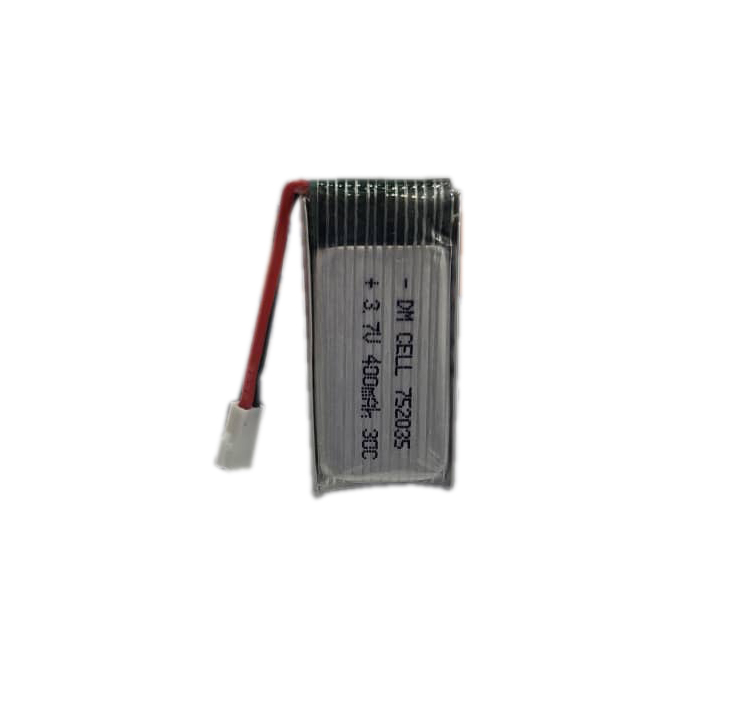 باتری لیتیوم پلیمر های پاور 3.7 ولت 400 میلی آمپر 752035