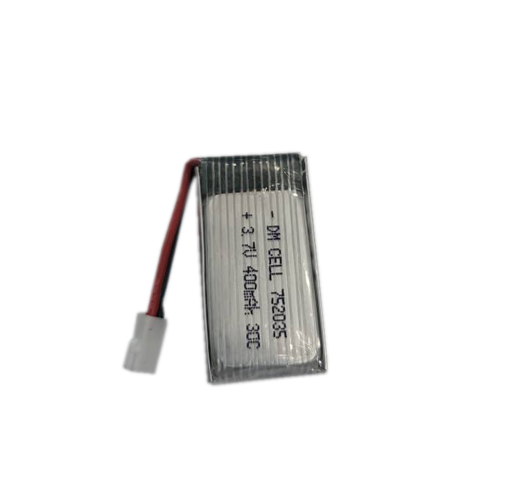 باتری لیتیوم پلیمر های پاور 3.7 ولت 400 میلی آمپر 752035
