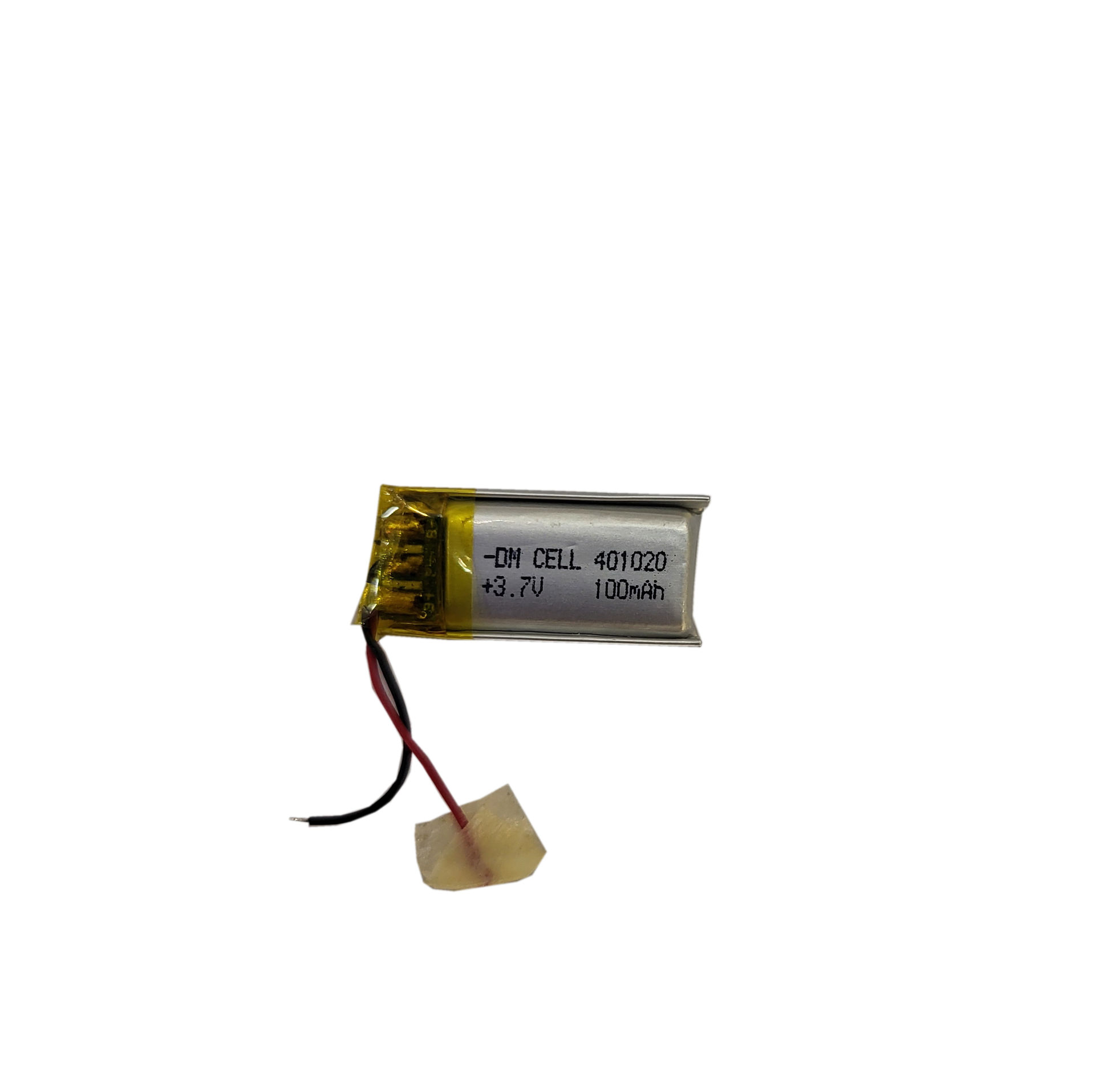 باتری لیتیوم پلیمر 3.7 ولت 100 میلی آمپر 401020