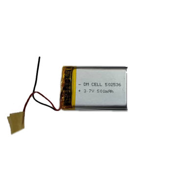 باتری لیتیوم پلیمر 3.7 ولت 500 میلی آمپر 502536