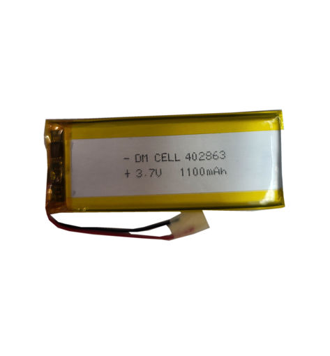 باتری لیتیوم پلیمر 3.7 ولت 1100 میلی آمپر 402863