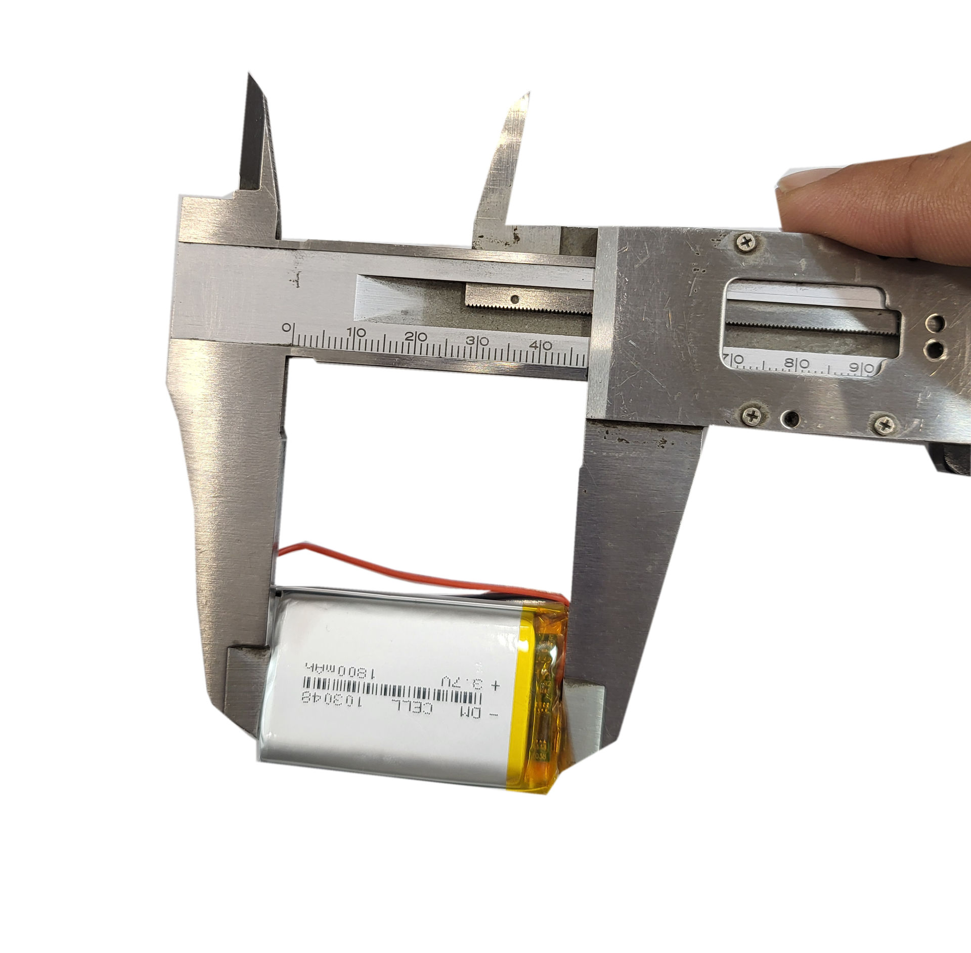 باتری لیتیوم پلیمر 3.7 ولت 1800 میلی آمپر 103048