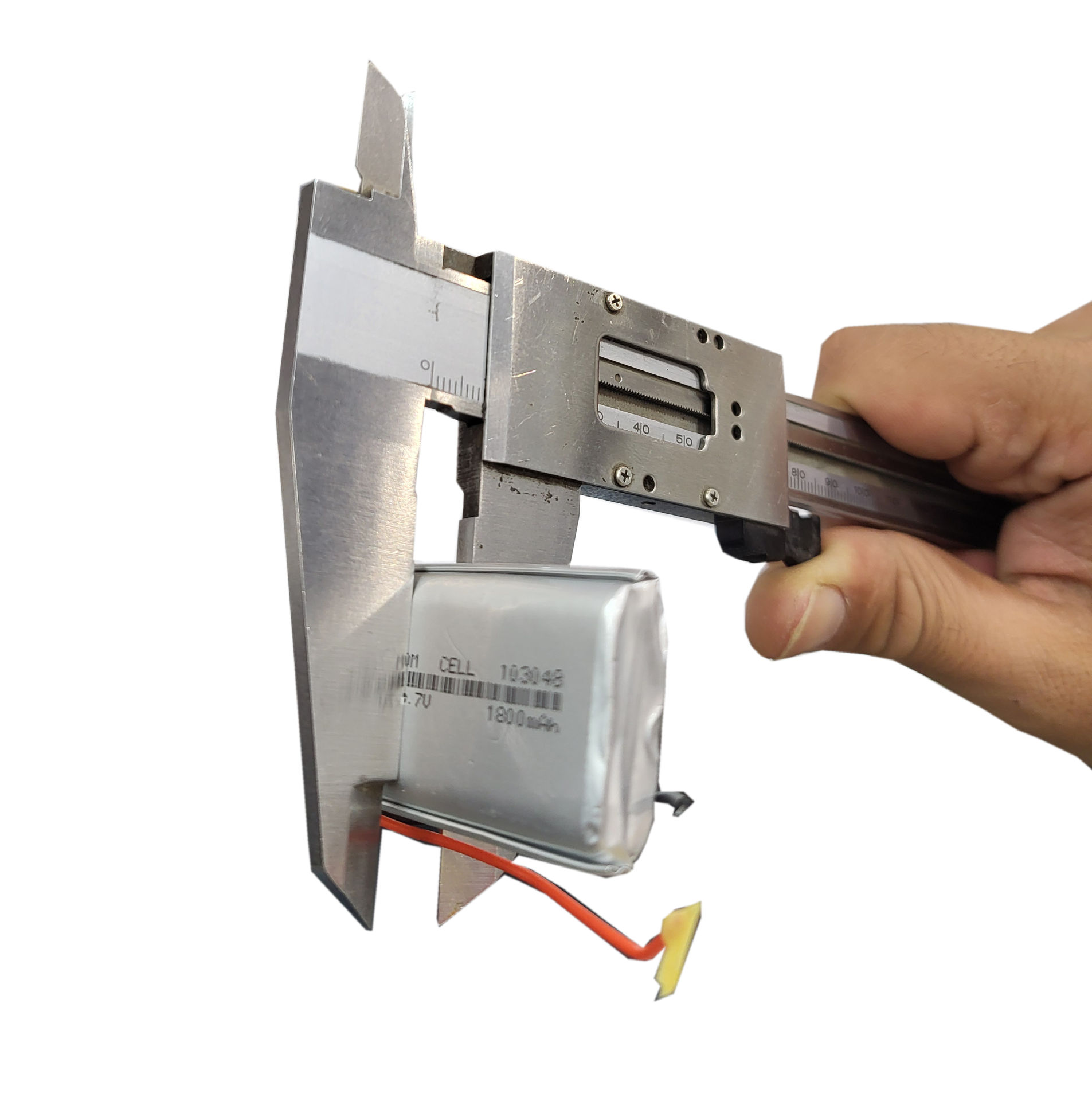 باتری لیتیوم پلیمر 3.7 ولت 1800 میلی آمپر 103048