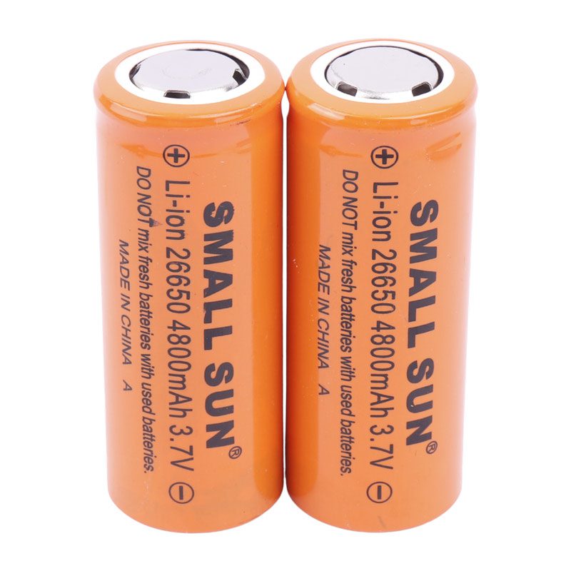 باتری 26650 لیتیوم یون small sun قابل شارژ 4800Mah یک عدد