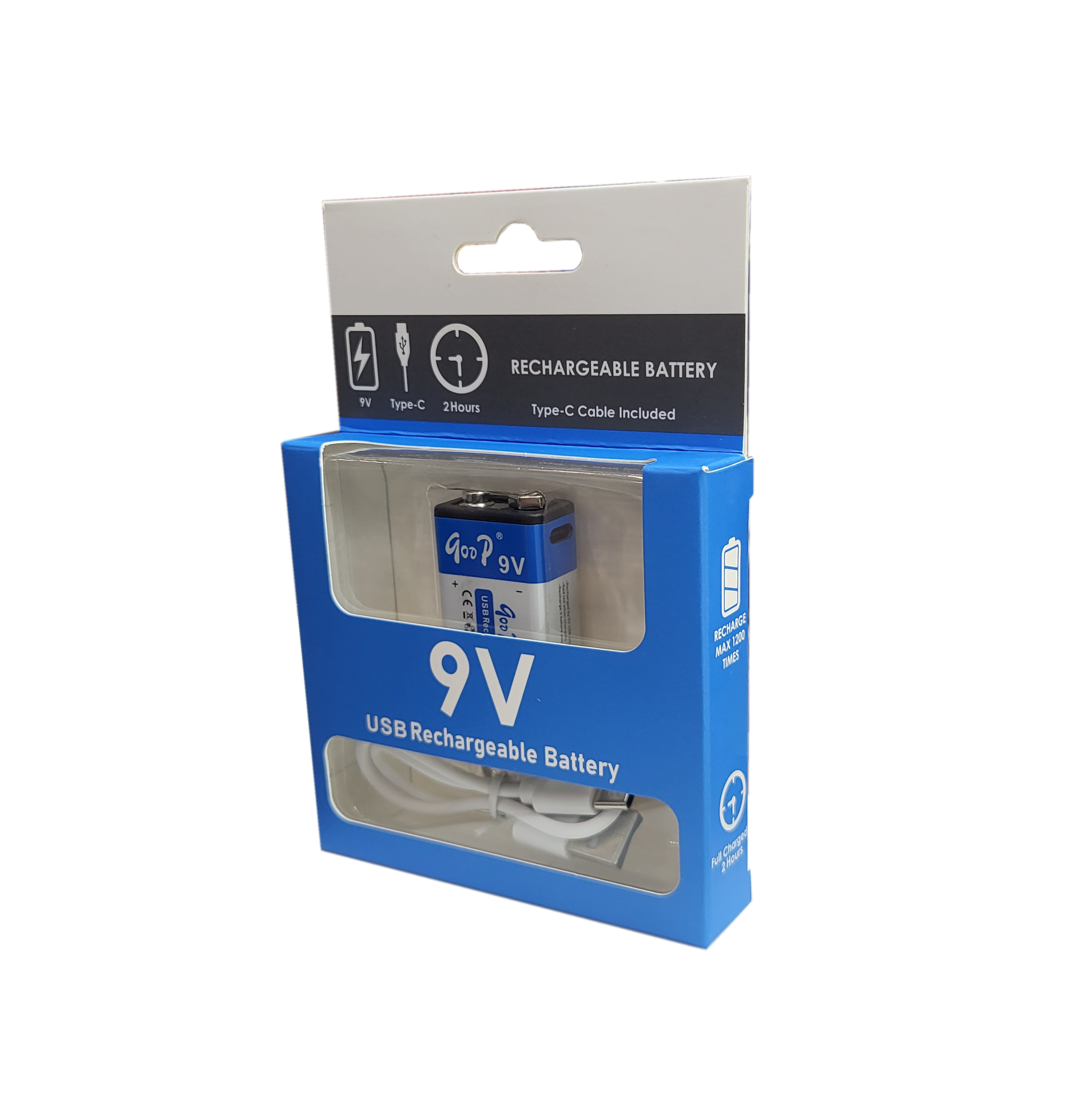 باتری یو اس بی 9 ولت قابل‌ شارژ کتابی کابل خور