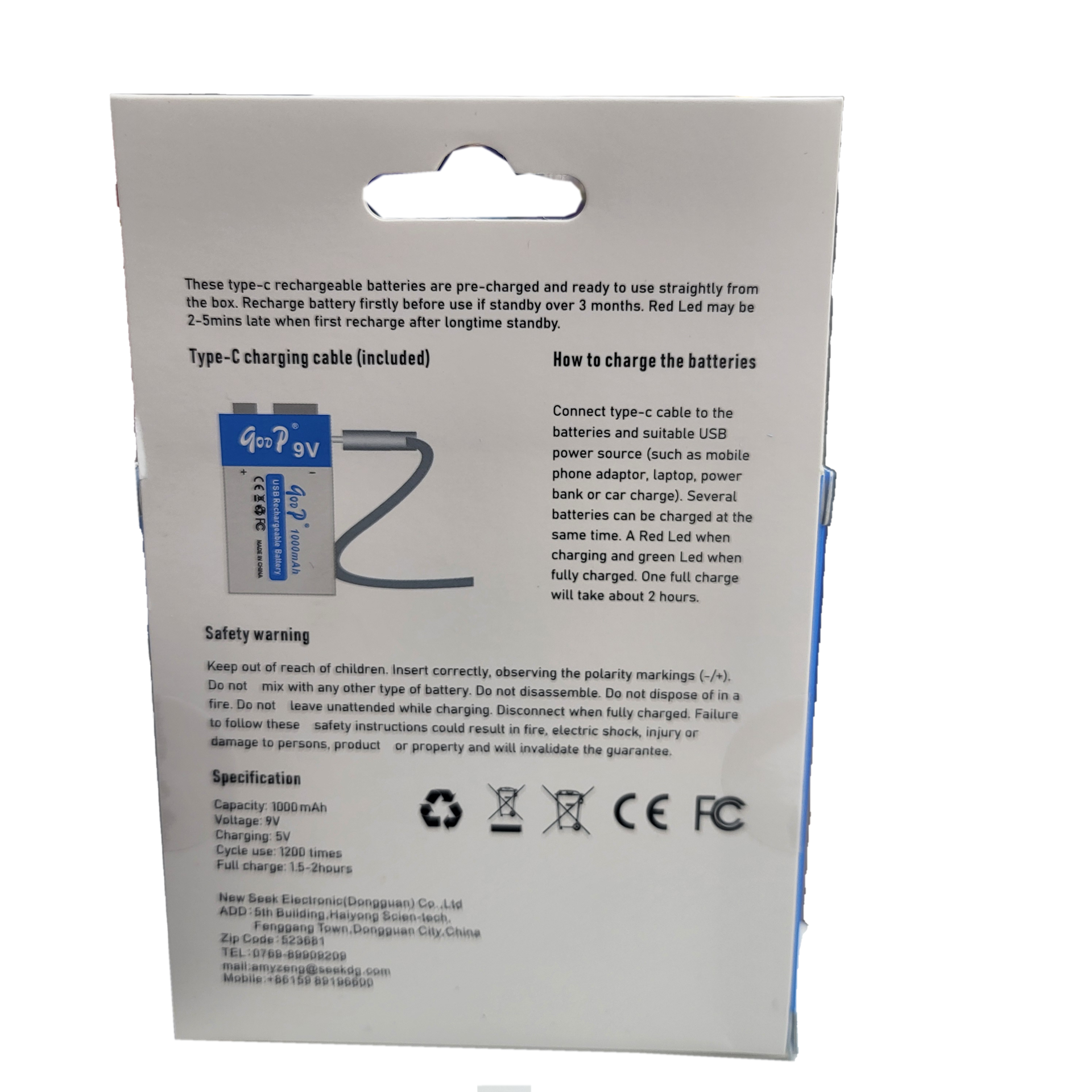 باتری یو اس بی 9 ولت قابل‌ شارژ کتابی کابل خور