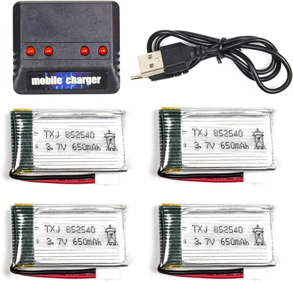 شارژر باتری لیتیوم پلیمر 4 عددی