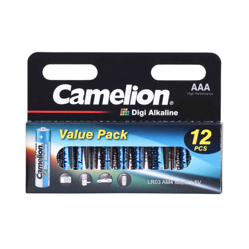 خرید باتری قلمی آلکالاین دیجی پک 12 عددی کملیون باتری قلمی آلکالاین دیجی پک 12 عددی کملیون