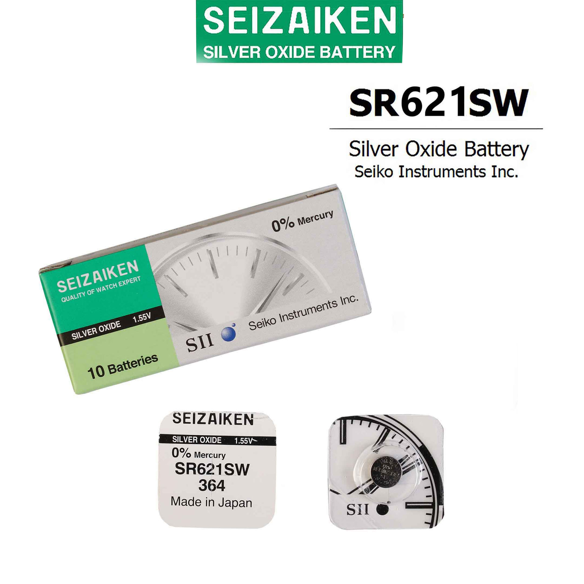 باتری ساعت سیزیکن اصل مدل SR621SW 364