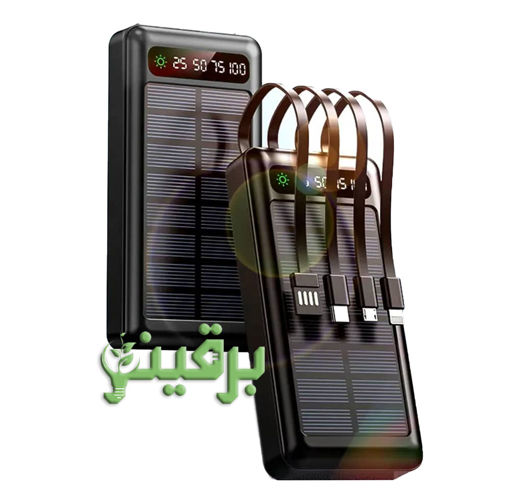 پاوربانک مدل سولار انرژی ظرفیت 30000 میلی آمپر ساعت