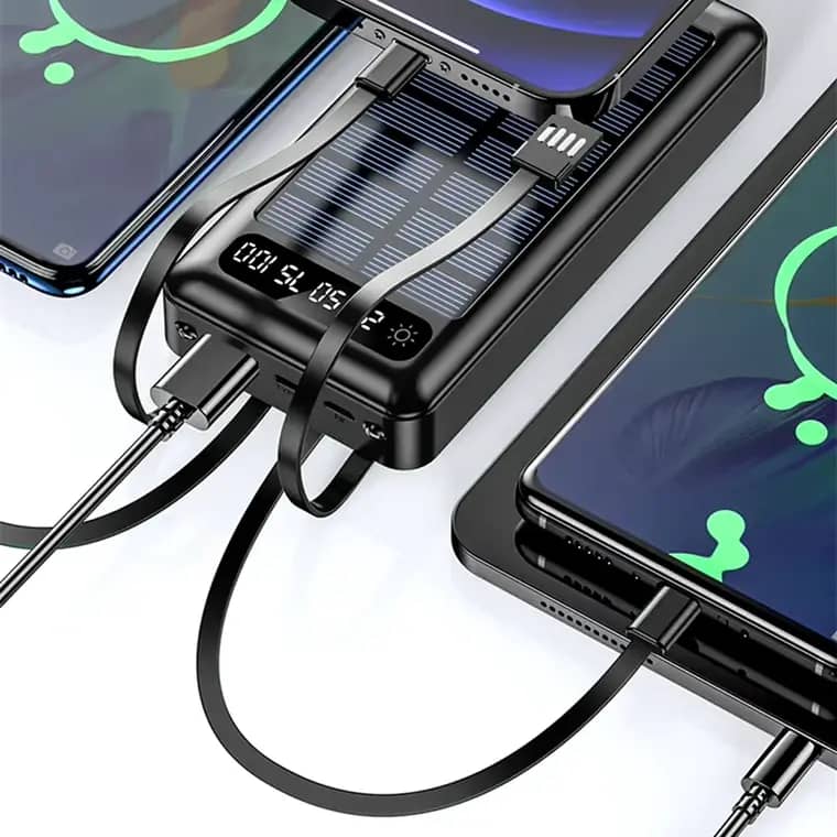 پاوربانک مدل سولار انرژی ظرفیت 30000 میلی آمپر ساعت