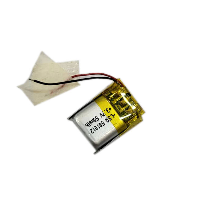 باتری لیتیوم پلیمر 3.7 ولت 50 میلی آمپر 501012