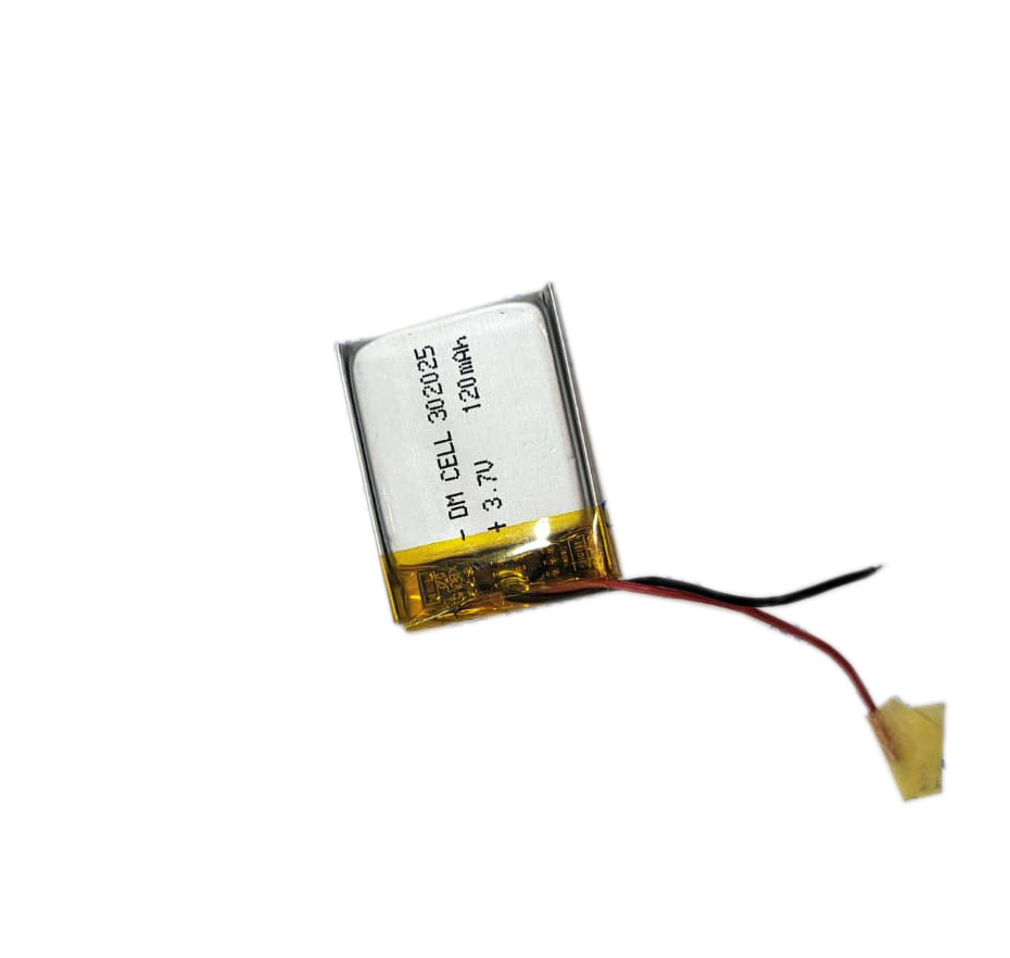 باتری لیتیوم پلیمر 3.7 ولت 120 میلی آمپر 302025