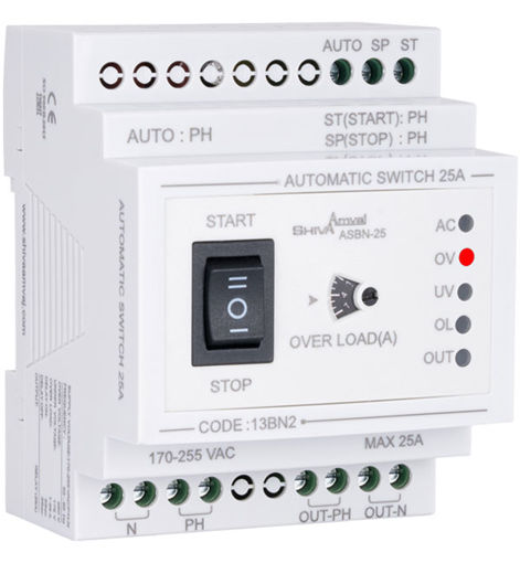 کلید اتوماتیک 25A شیوا امواج مدل ASBN-25