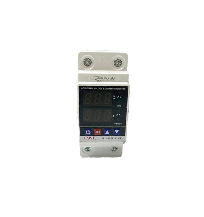 محافظ ولتاژ جریان دیجیتال تکفاز 63 آمپر پارس اروند مدل PA-VIP2P63A