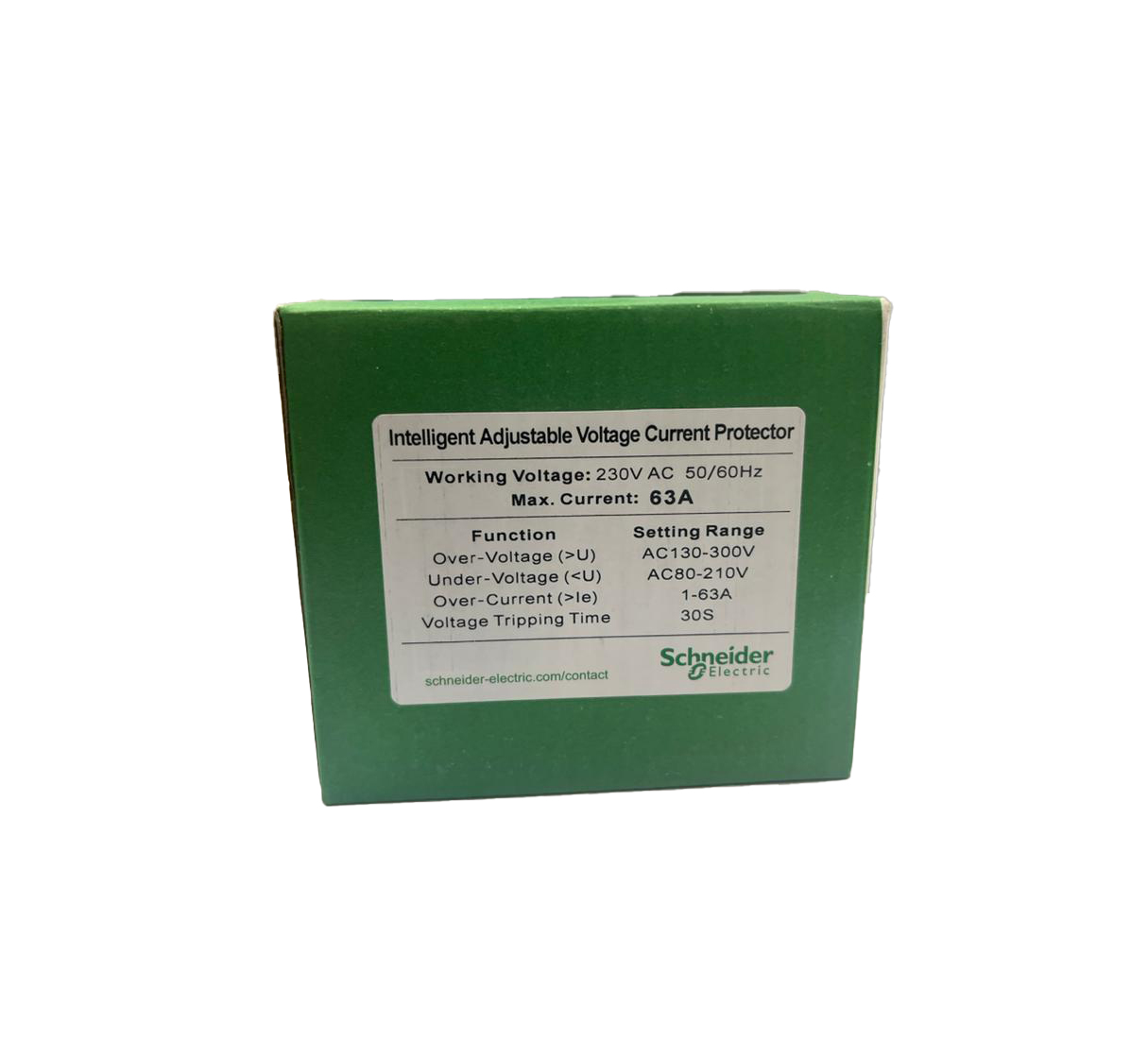 محافظ ولتاژ جریان دیجیتال تکفاز 63 آمپر طرح اشنایدر AVP-63