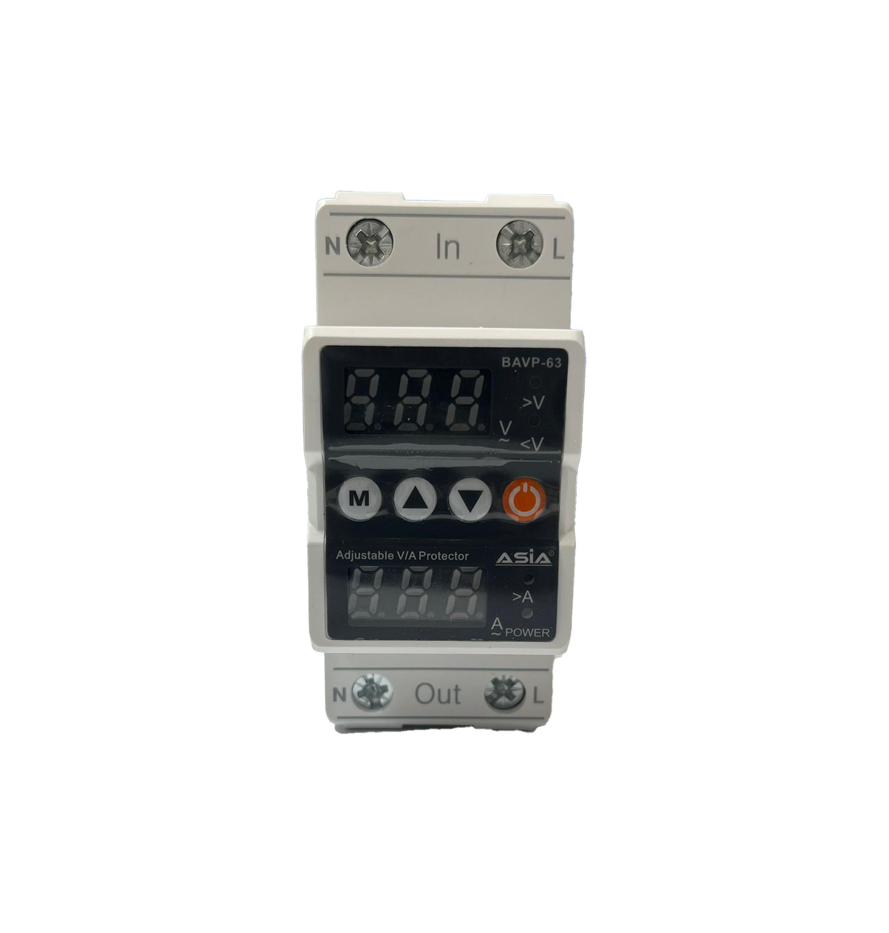 محافظ ولتاژ جریان دیجیتال تک فاز 63 آمپر ASIA مدل LE:63A