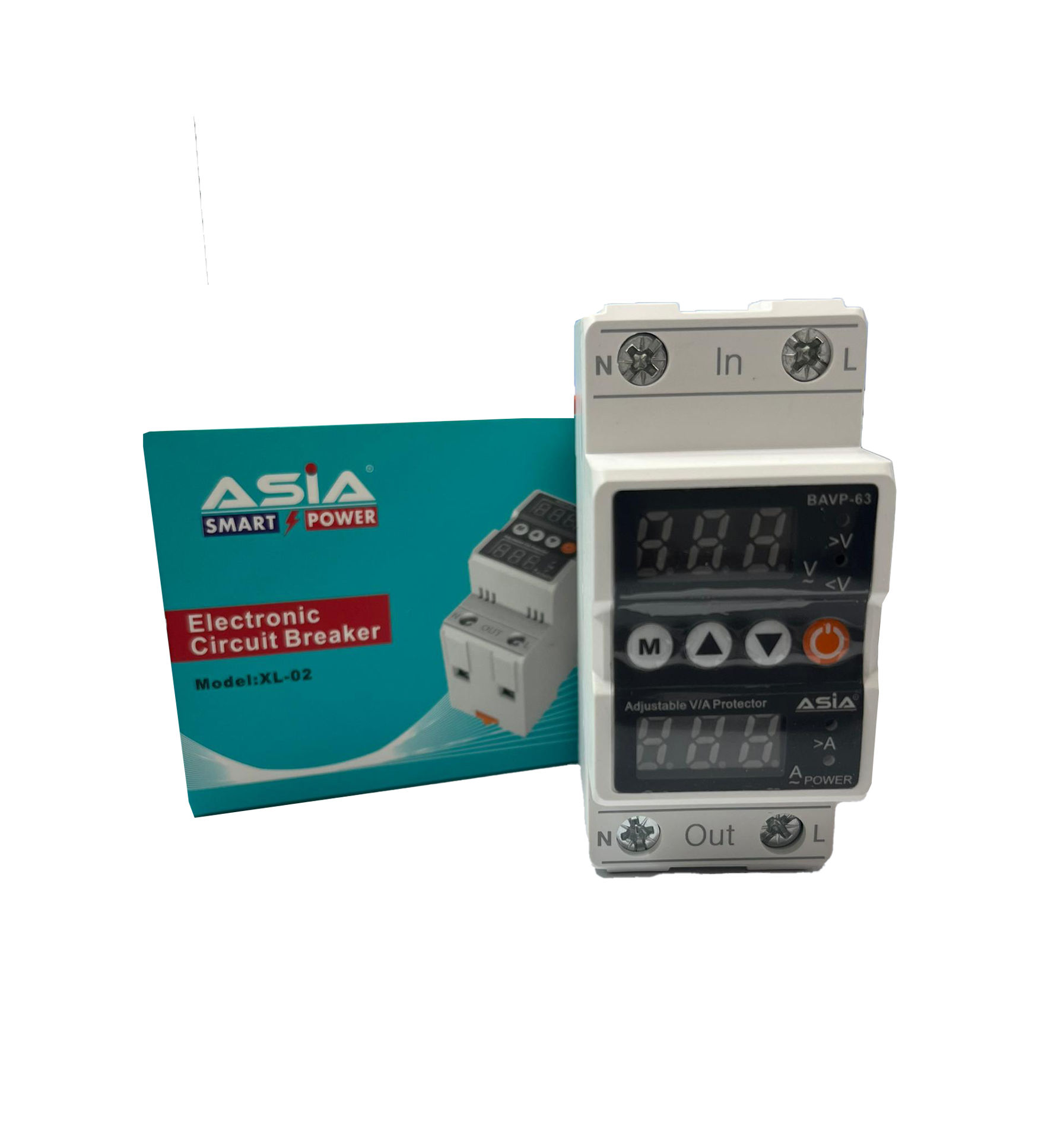 محافظ ولتاژ جریان دیجیتال تک فاز 63 آمپر ASIA مدل LE:63A