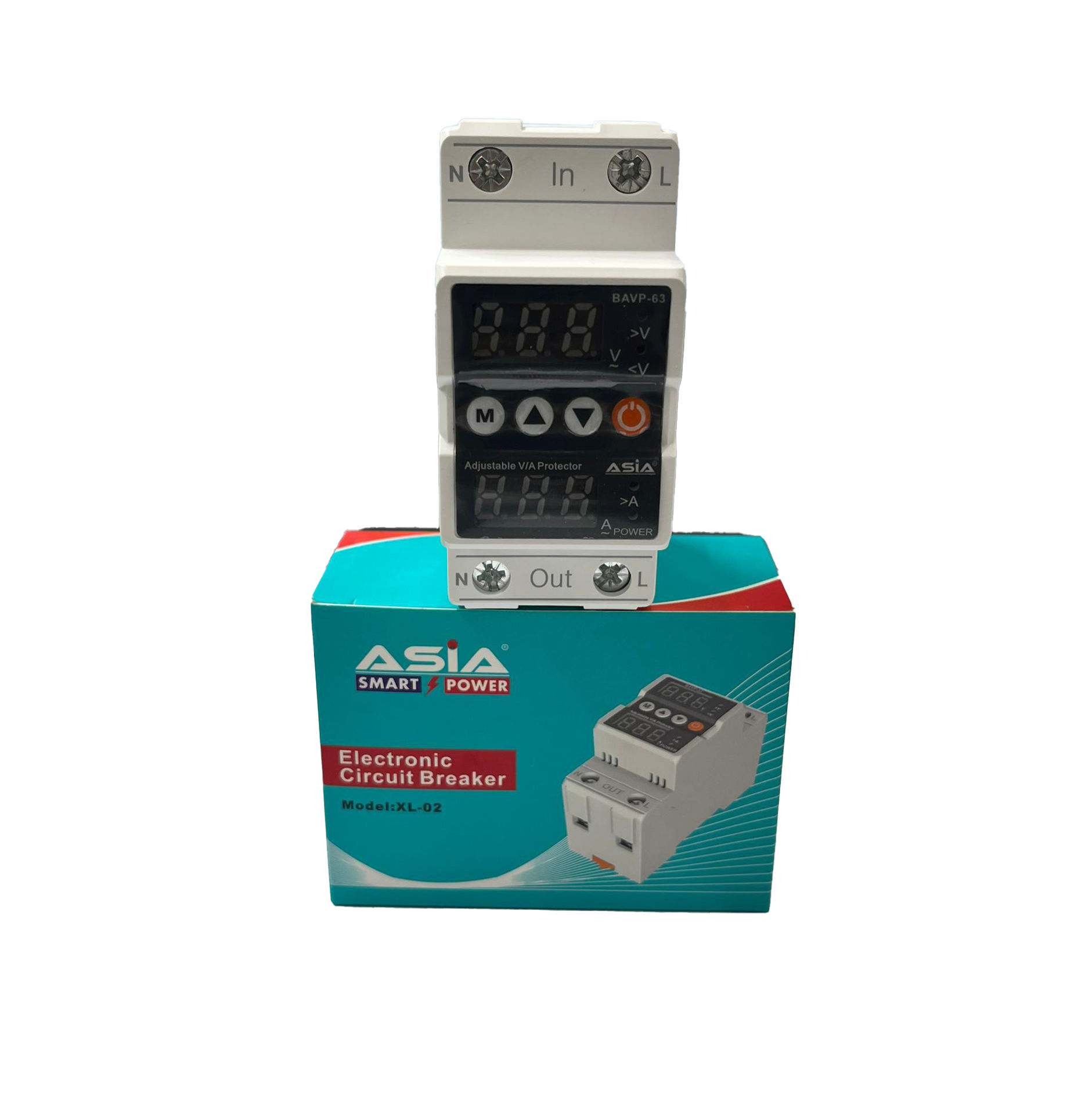 محافظ ولتاژ جریان دیجیتال تک فاز 63 آمپر ASIA مدل LE:63A