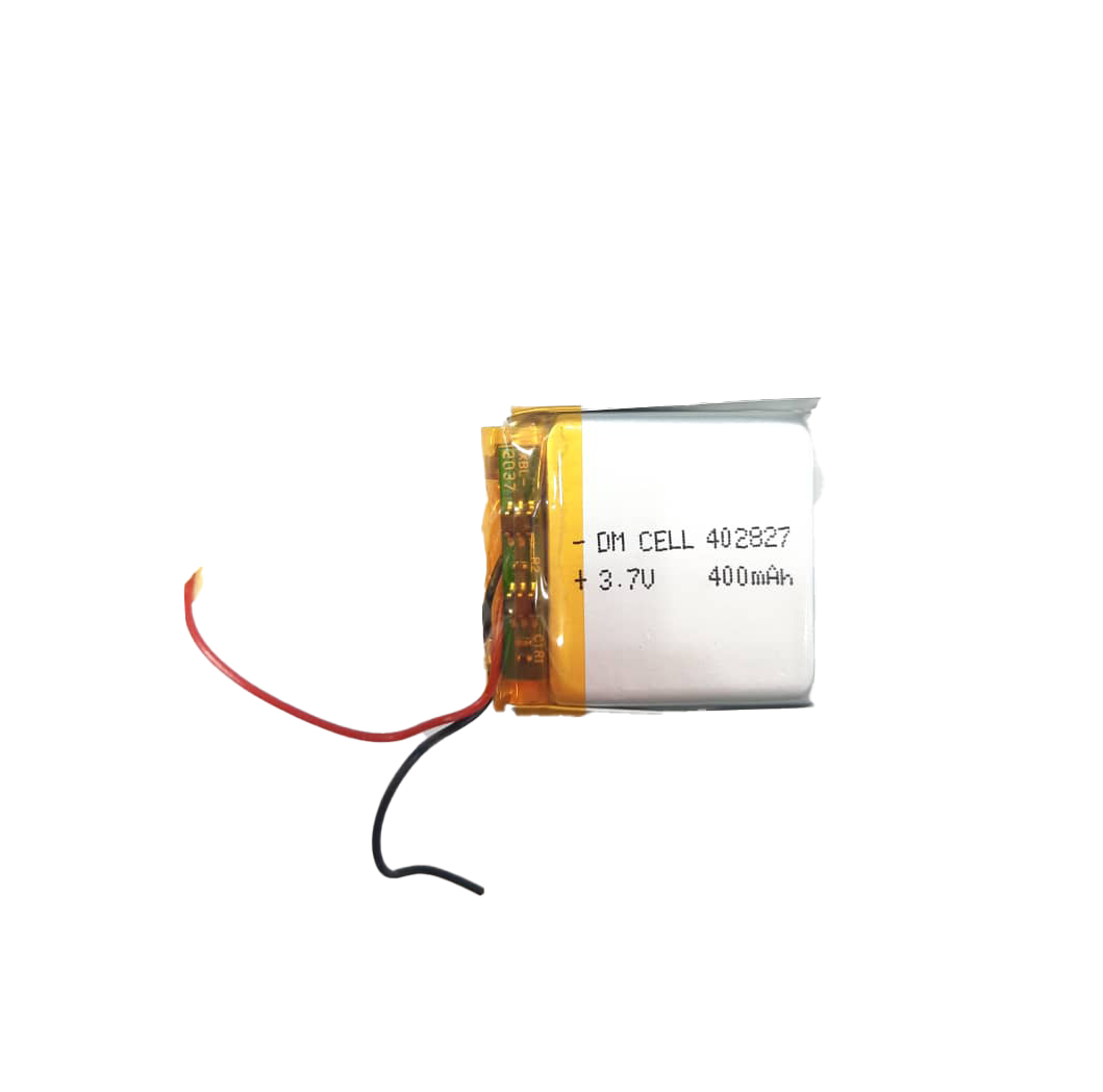 باتری لیتیوم پلیمر 3.7 ولت 400 میلی آمپر 402827
