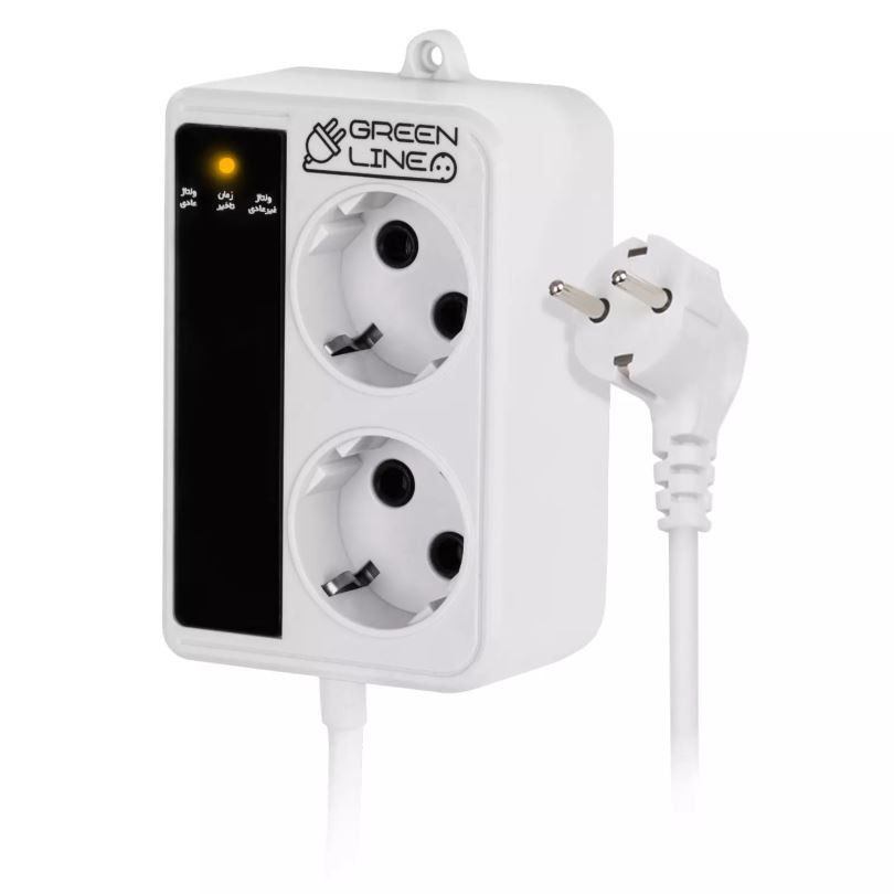 محافظ ولتاژ میکروپروسسوری گرین لاین مدل GREEN LINE GLP162-RW