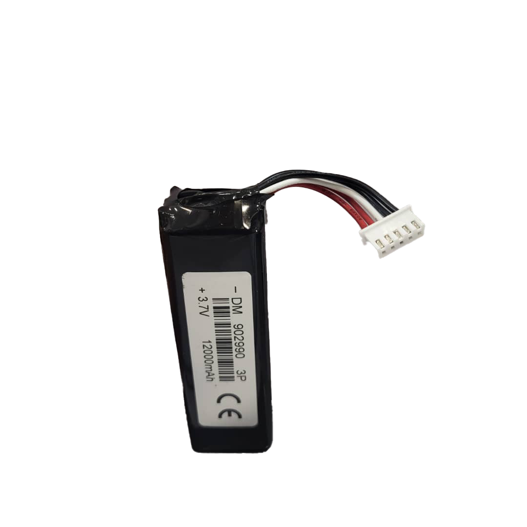 باتری لیتیوم پلیمر 3.7 ولت 1200 میلی آمپر 902990 پنج سیم