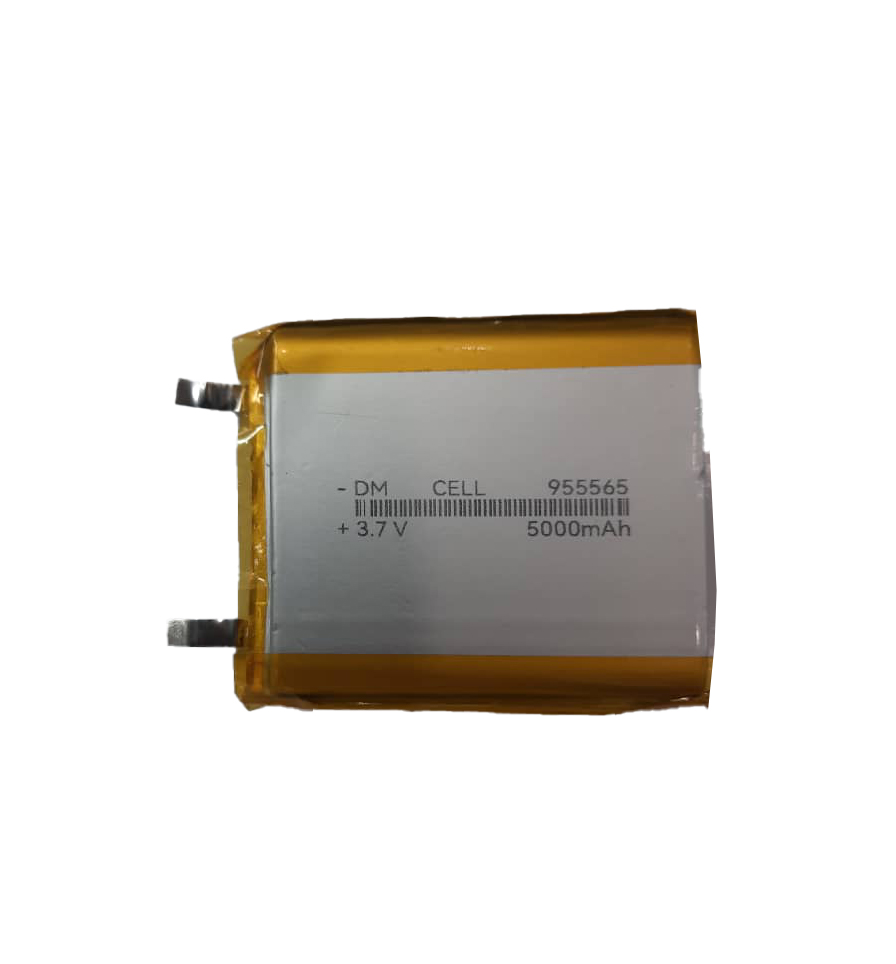 باتری لیتیوم پلیمر 3.7 ولت 5000 میلی آمپر 955565 پلیت دار