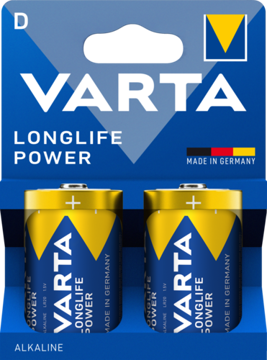 باتری سایز D آلکالاین وارتا مدل لانگ پاور