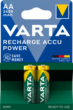 باتری شارژی قلمی وارتا 2600 میلی آمپر