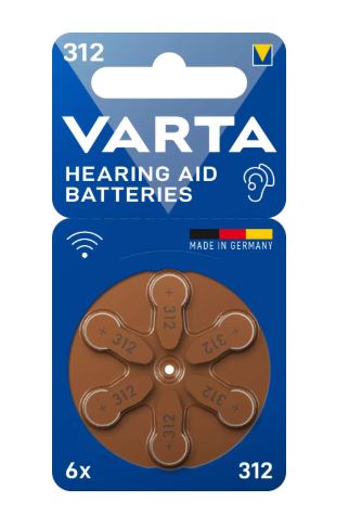 باتری سمعکی وارتا مدل Aid 312