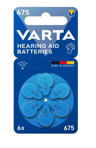 باتری سمعکی وارتا مدل Aid 675