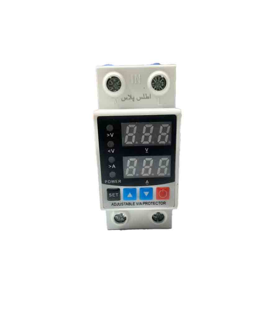 محافظ ولتاژ جریان دیجیتال تک فاز 63 آمپر اطلس پلاس مدل LE:63A
